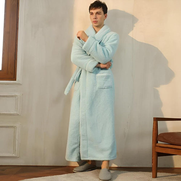 VeluLuxe – Elegant Flannel Bathrobe with Ultimate Comfort