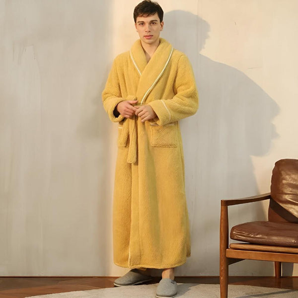 VeluLuxe – Elegant Flannel Bathrobe with Ultimate Comfort