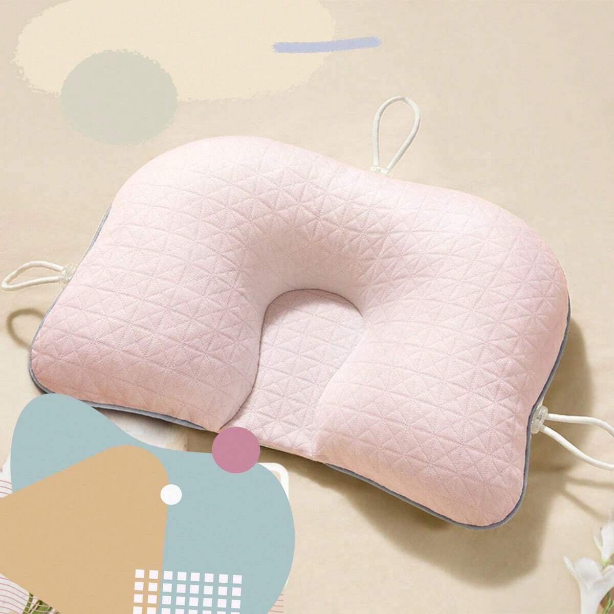 Baby Pillow for Flat Head with Ergonomic Support
