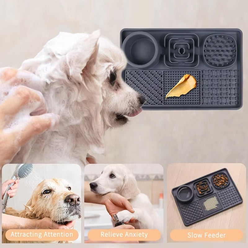 Silicone Dog Lick Mat with Suction