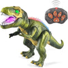 Remote Control T-Rex Dinosaur With LED Light Up, Walking & Roaring Realistic Dinosaur Toys
