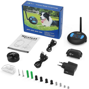 2-In-1 Electric Pet Wireless Fence And Training Collar System