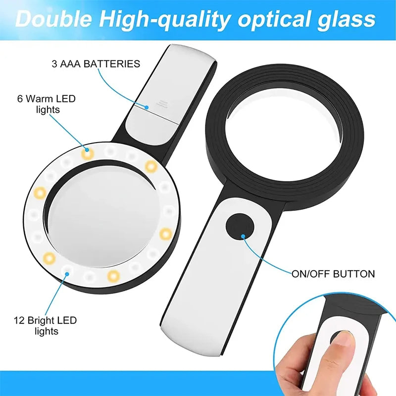 DetailMax | 30x magnifying glass for seniors