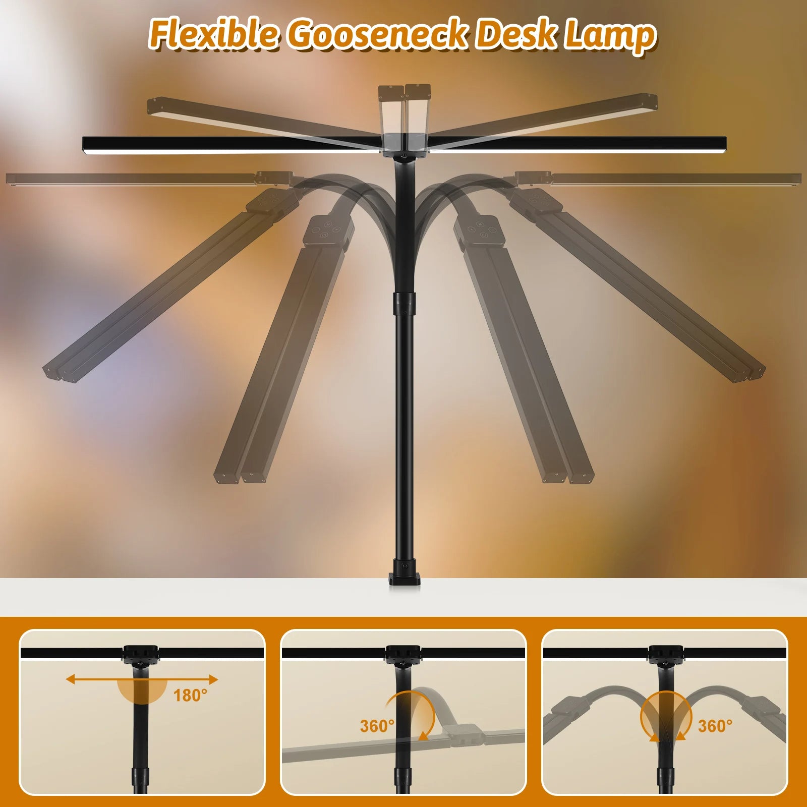 DeskLight - Modern Dual-Head LED Desk Lamp, Stylish Office Lighting