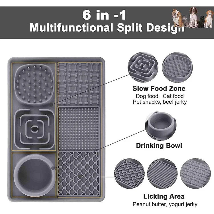 Silicone Dog Lick Mat with Suction