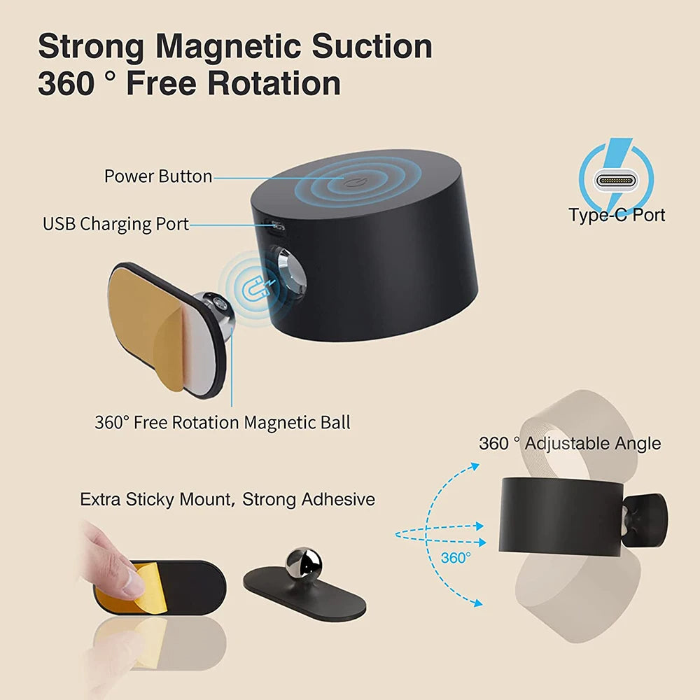 Battery Operated Wall Light - Rechargeable Wall Light - Ambilume