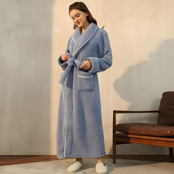 VeluLuxe – Elegant Flannel Bathrobe with Ultimate Comfort