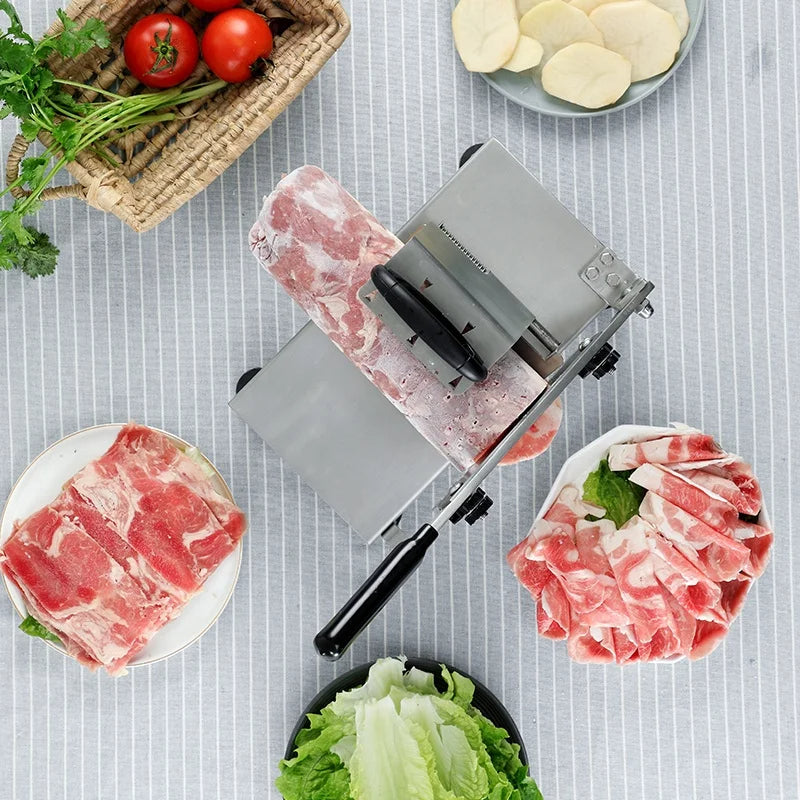 Professional Meat Slicer | Stainless Steel Manual Cutter