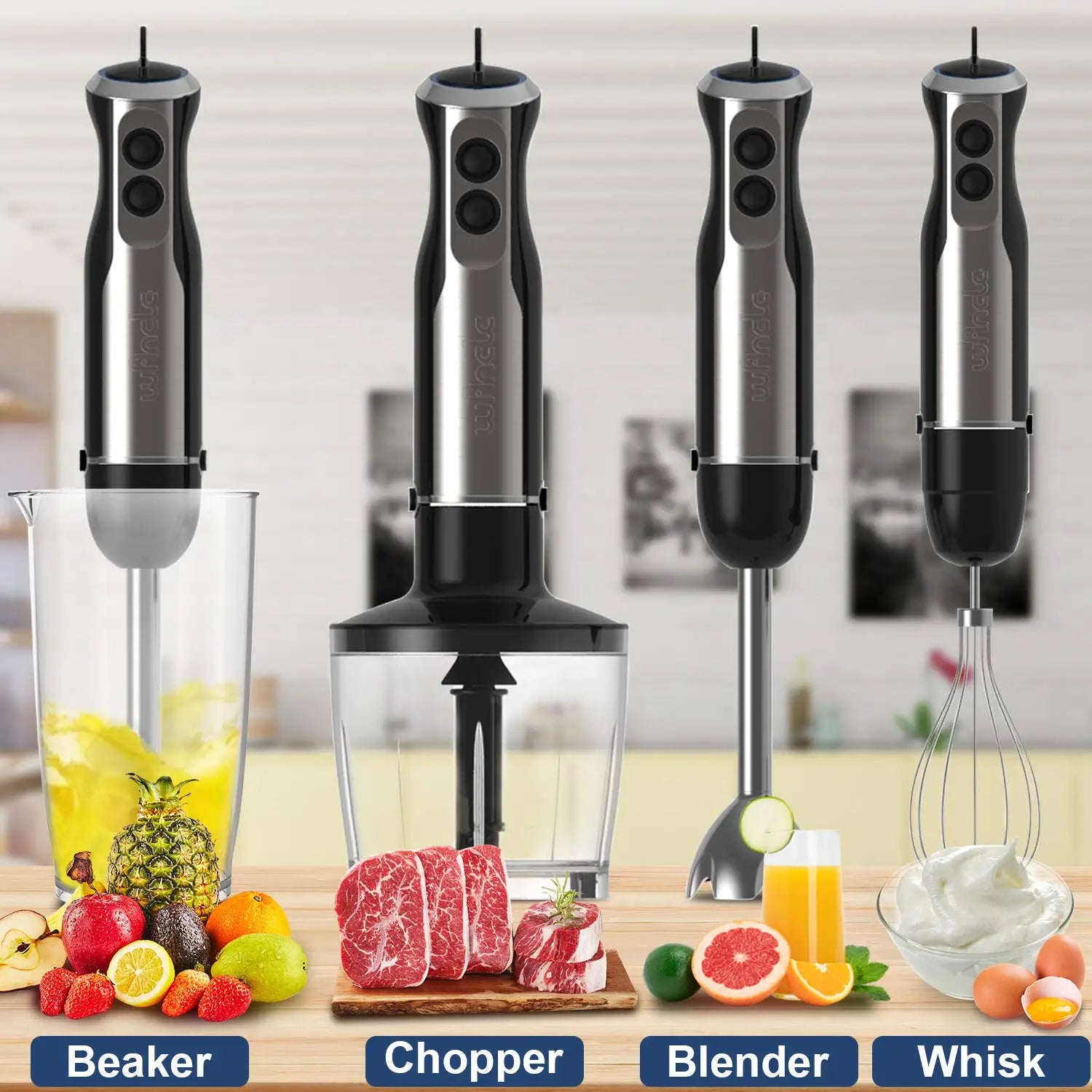 4 in 1 Immersion Hand Blender