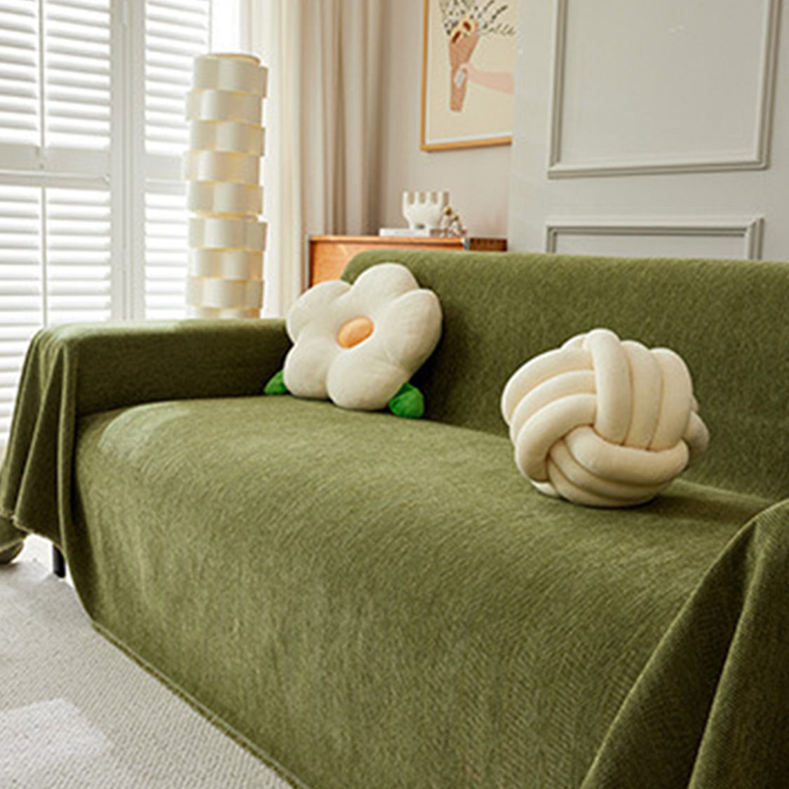 Durable Pet Friendly Herringbone Sofa Cover - Modern, Stylish & Durable Sofa Protection