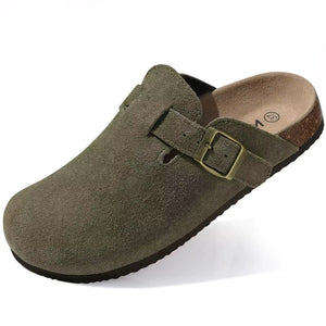 Women's Orthopedic Suede Cork Slippers