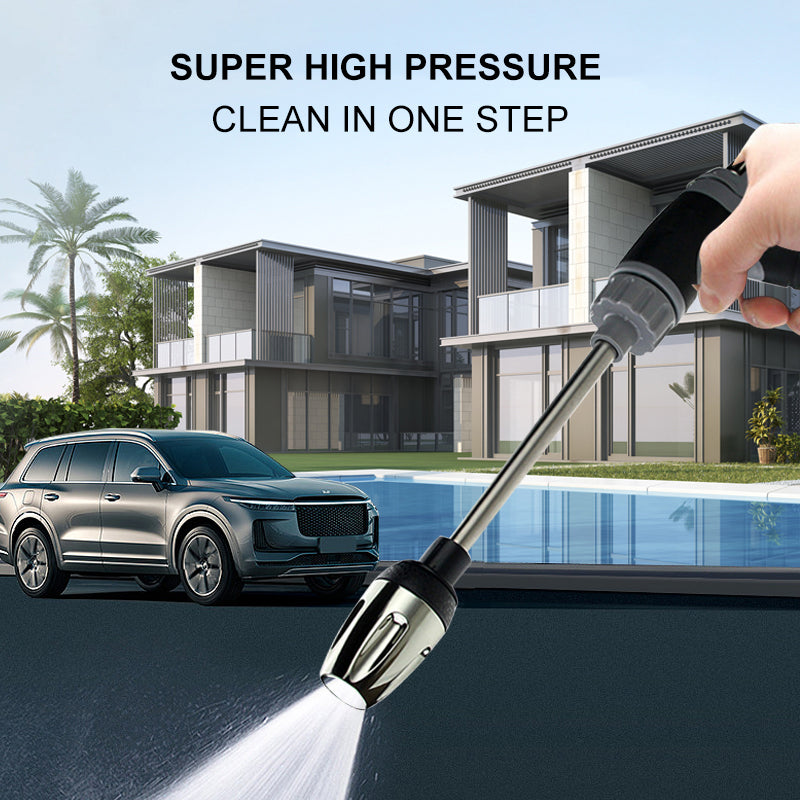 TurboWasher | High-Pressure Attachment for Garden Hoses with 360° Spray