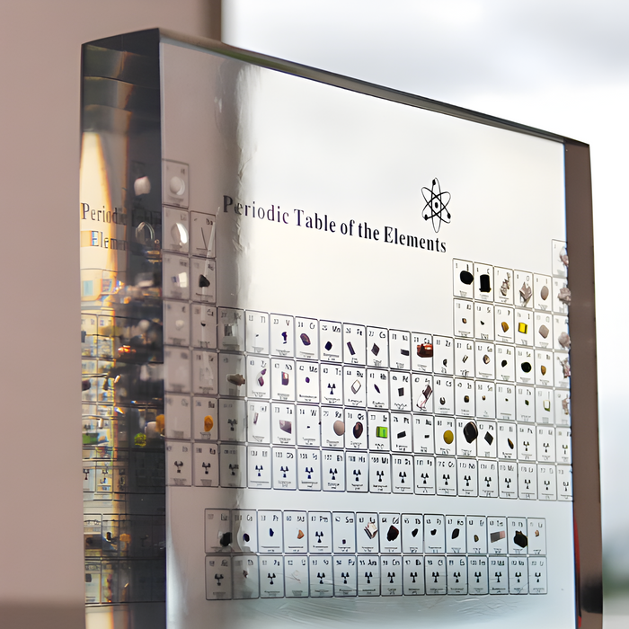 3D Acrylic Periodic Table with Real Elements and LED Lighting – Educational Science Display