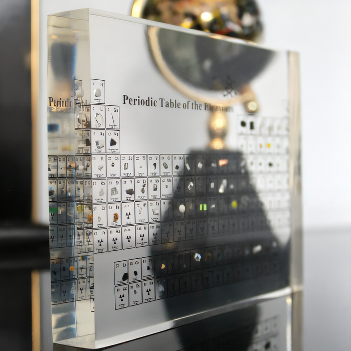 3D Acrylic Periodic Table with Real Elements and LED Lighting – Educational Science Display