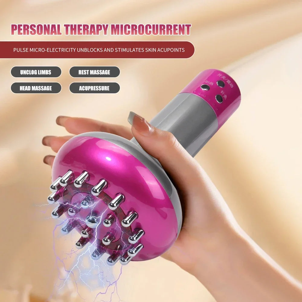 Microcurrent Therapy Massager: EMS, Heat, Guasha, Detox & Slimming