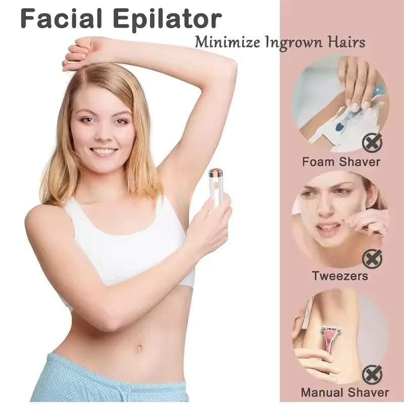 2 in 1 Facial Hair Removal and Epilator for Women