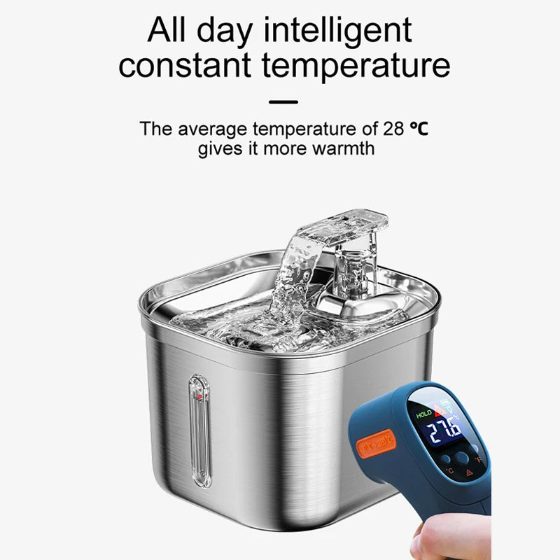 Automatic Stainless Steel Cat Water Fountain