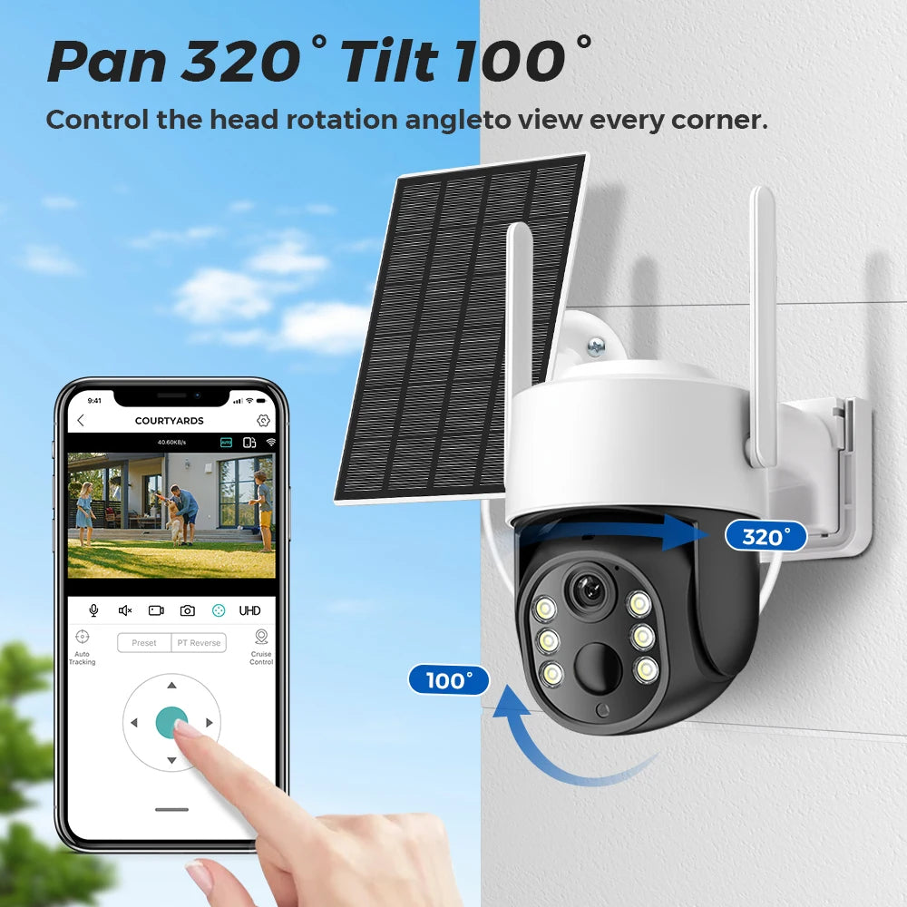 Smart Wireless Solar Surveillance Camera