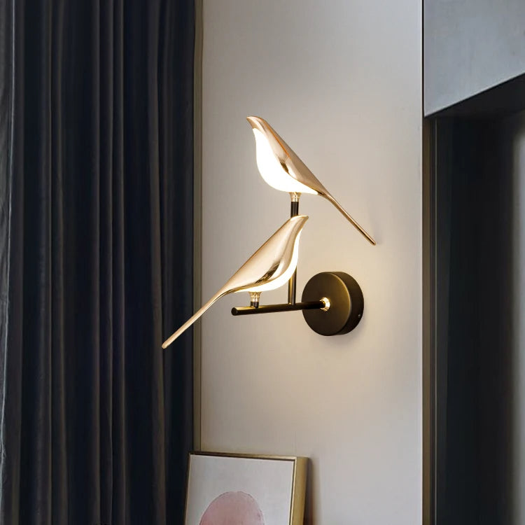 Modern Led Art Design Bird Wall Light