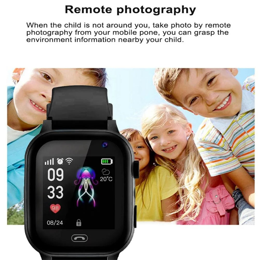 Kids’ GPS Smartwatch with Video Calling, Camera, Activity Tracker & IP67 Waterproof – Real-Time Location and SOS Alert