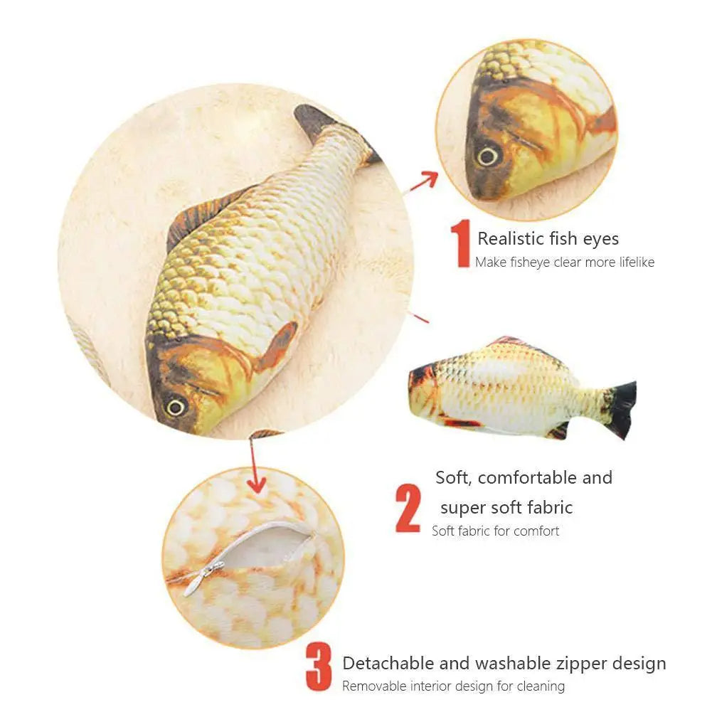 USB Charging Interactive Cat Toy Fish