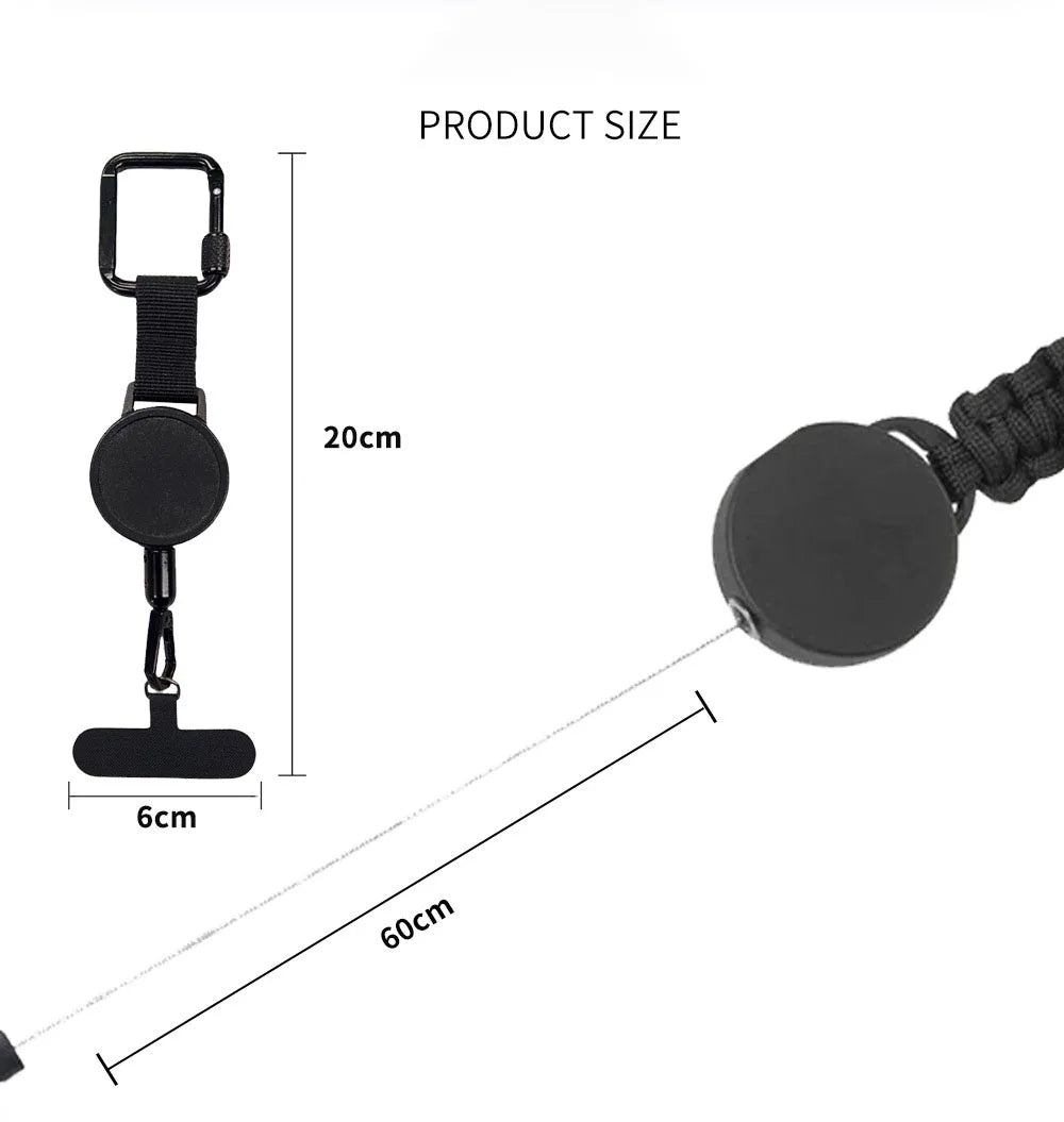 Retractable Phone Security Holder | Anti-Theft Belt Clip Design