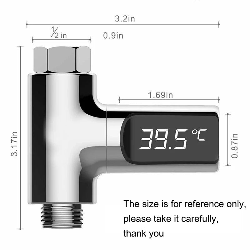 LED Display Water Shower Thermometer