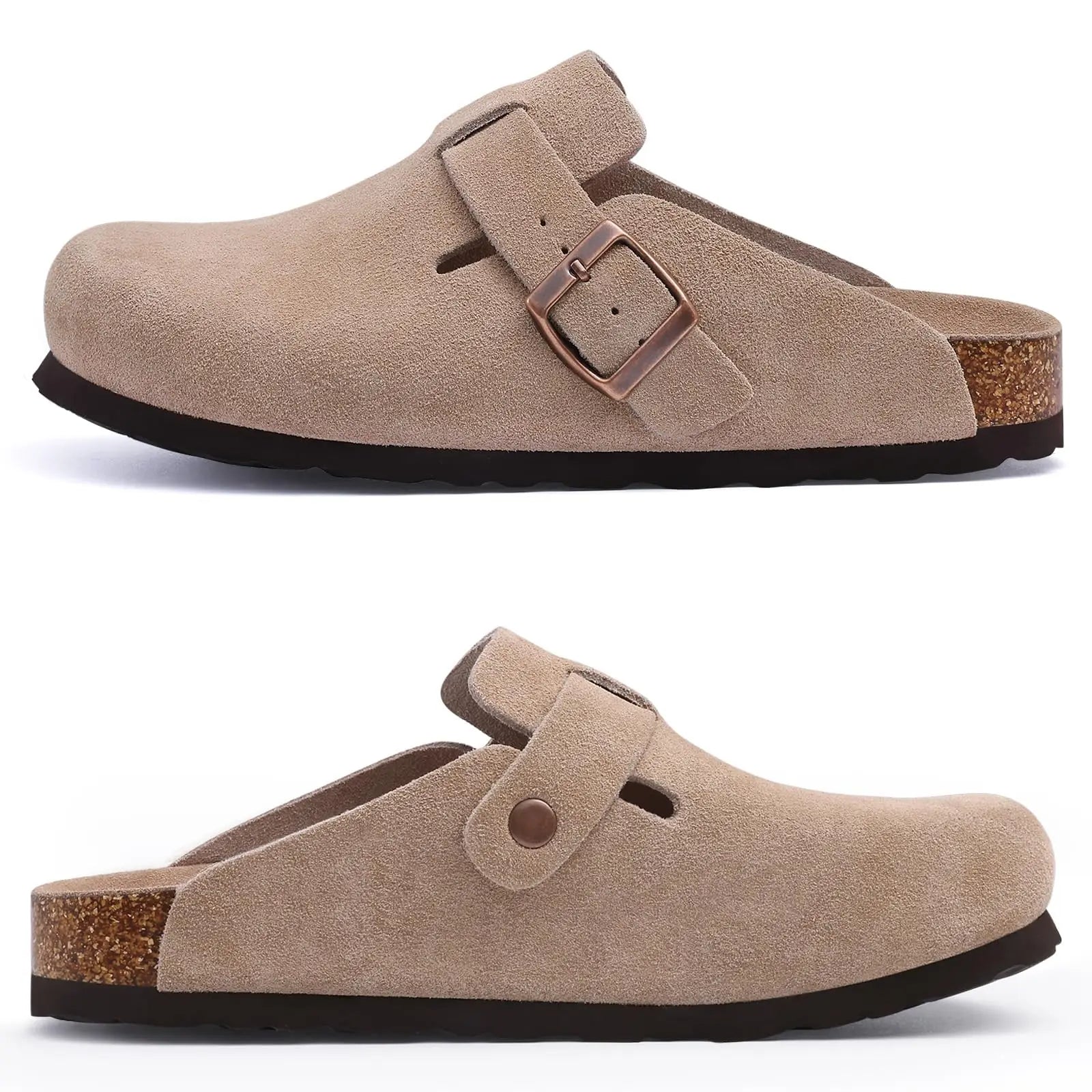 Women's Orthopedic Suede Cork Slippers