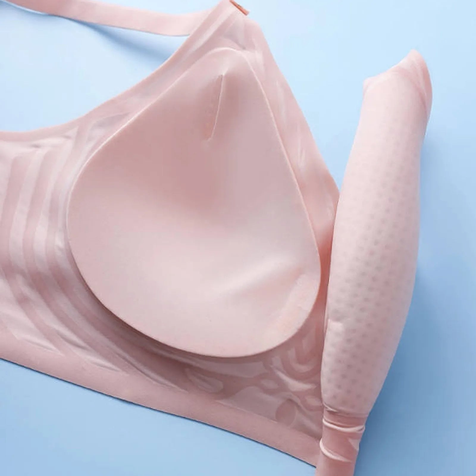 Ice Silk Ion Fiber Restoration Shaping Bra - Skin-friendly Ice Silk Lifting Bra Stretchy Breathable Ultra Thin Ice Silk Bra