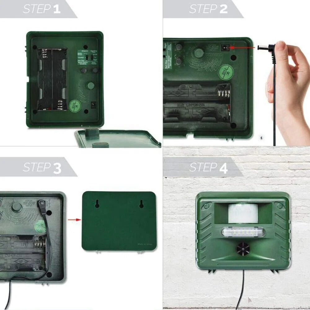 Woodpecker Ultrasonic Repeller for Effective Bird Control - Get Rid of Woodpeckers