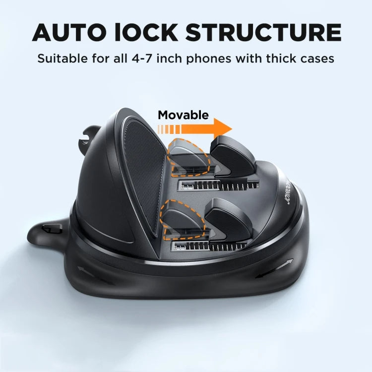 360° Rotating Car Phone Holder – Adjustable Dashboard and Air Vent Mount for Cell Phones 4-6.5 Inches