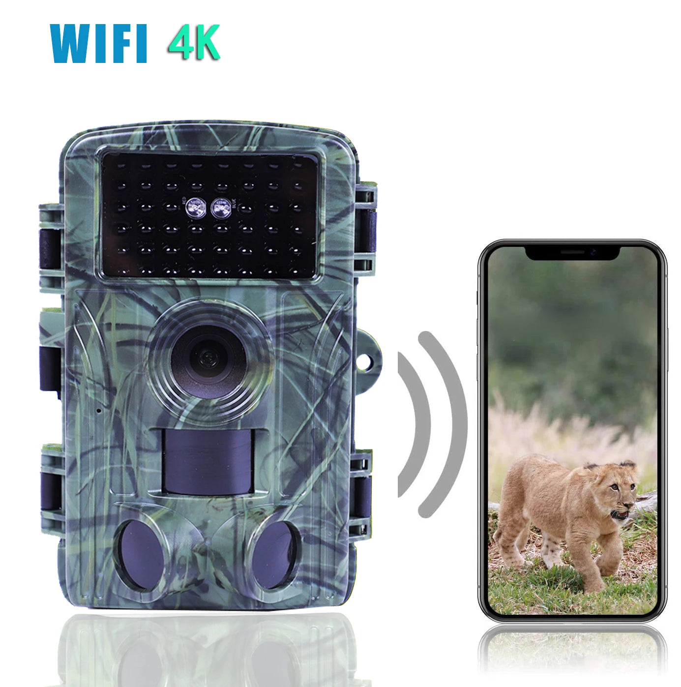 4K Ultra HD Hunting Trail Camera with WIFI & Live Night Vision Streaming