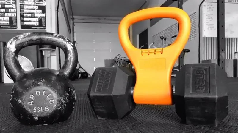 Kettlebell Dumbbell Grip – Adjustable, Lightweight Gym Equipment Handle for Travel Workouts, Fits All Dumbbells