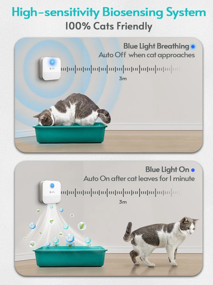 4000mAh Cat litter deodorizer air cleaner pets