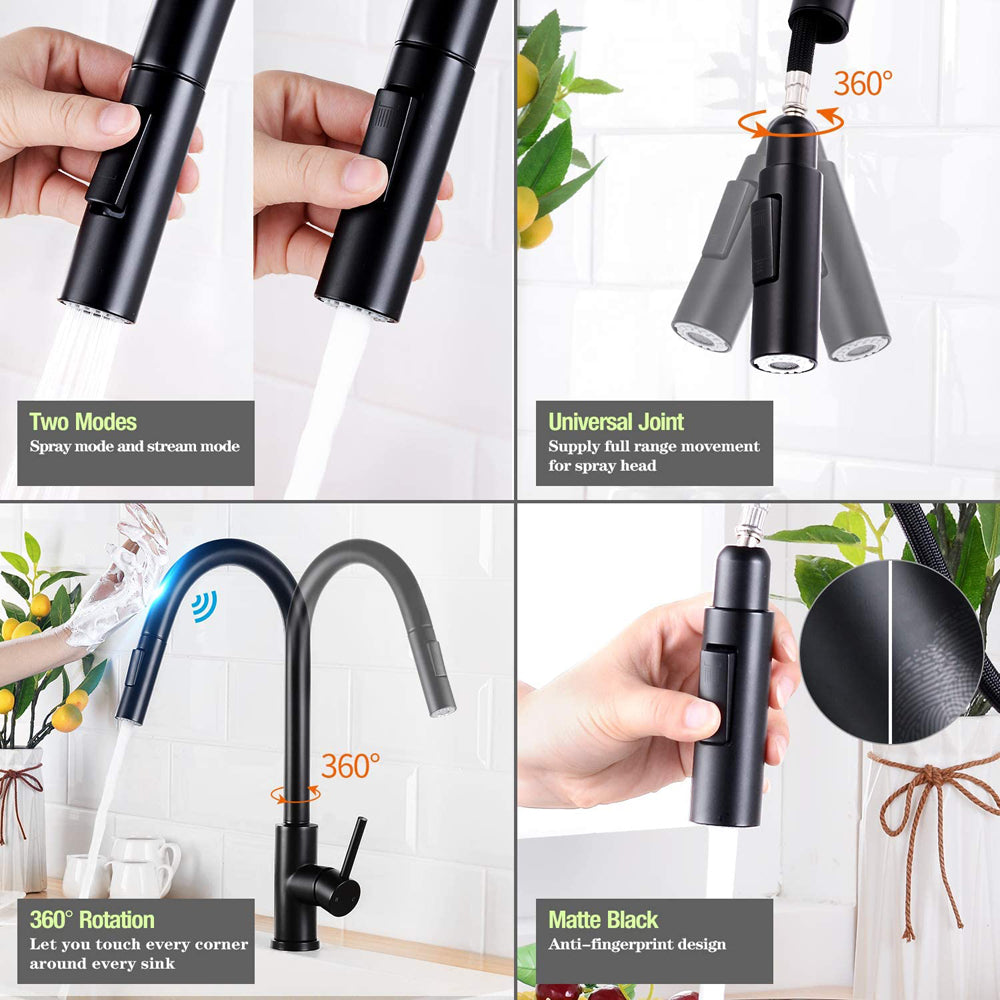 Kitchen Tap with Touch Sensor and Pull Out