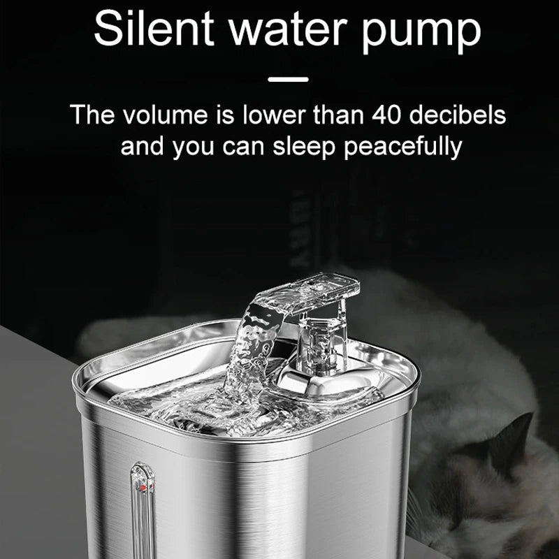 Automatic Stainless Steel Cat Water Fountain