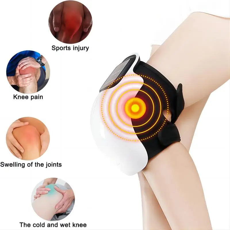 3-in-1 Knee Massager - Red Light, Heat Therapy, Massage for Chronic Pain Relief