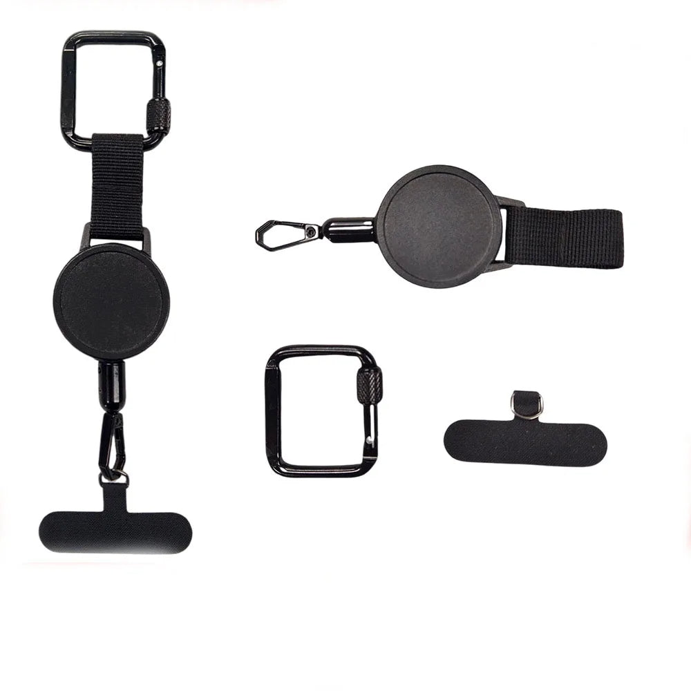 Retractable Phone Security Holder | Anti-Theft Belt Clip Design