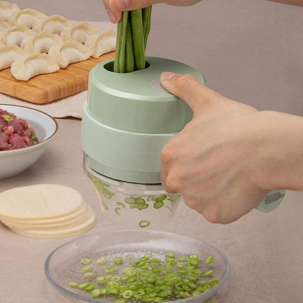 4 In1 Portable Multifunctional Electric Vegetable Cutter