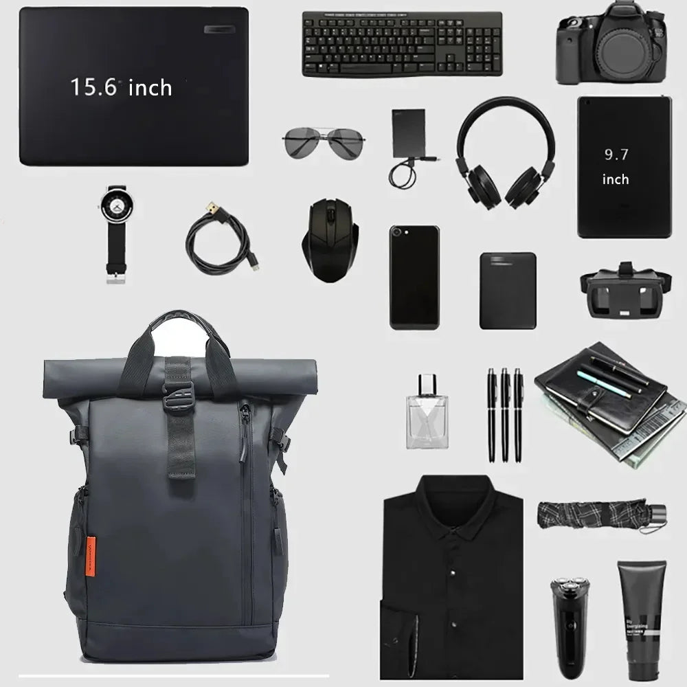 Men Waterproof Travel Bag - Business Computer Backpack