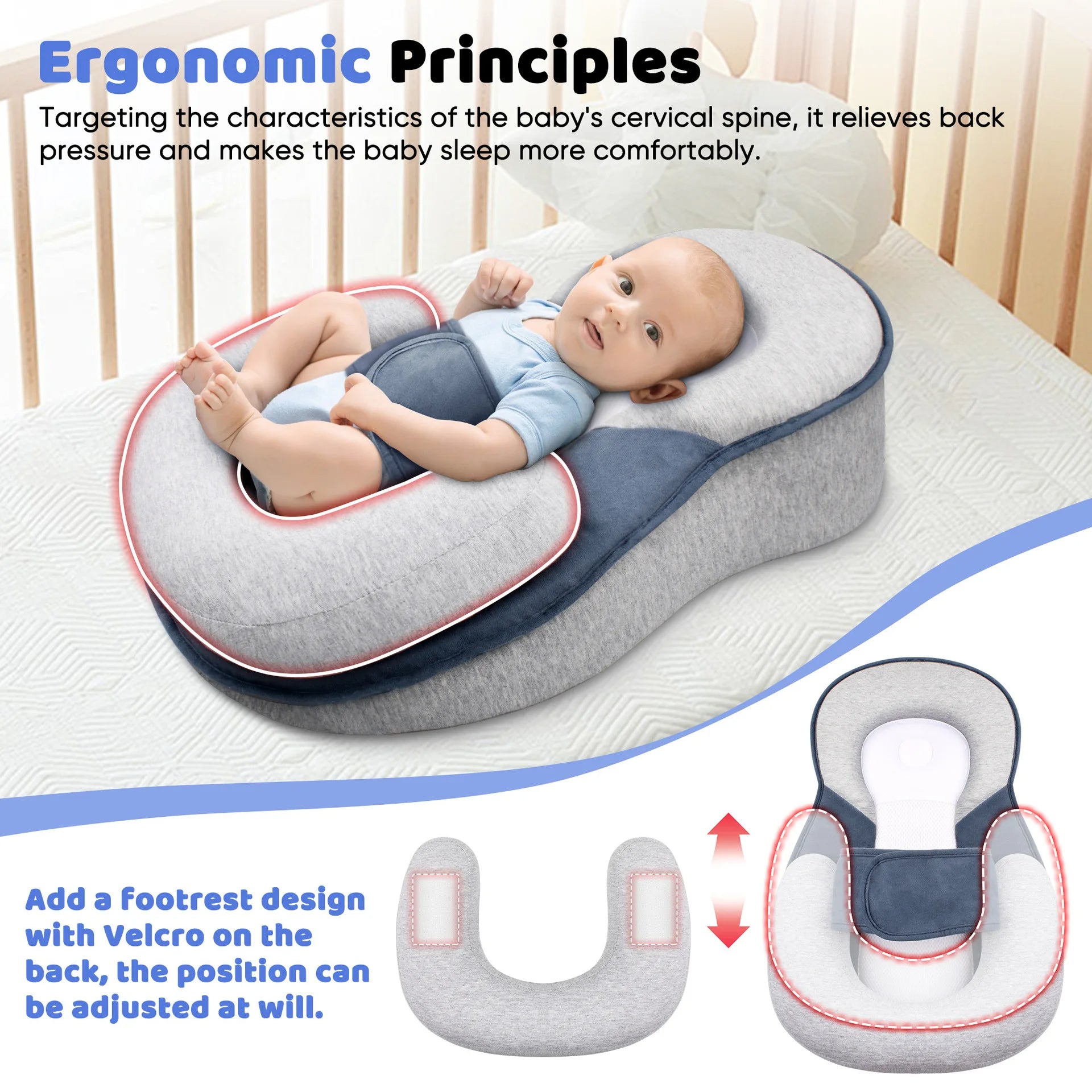 Anti-Reflux Elevated Baby Lounger