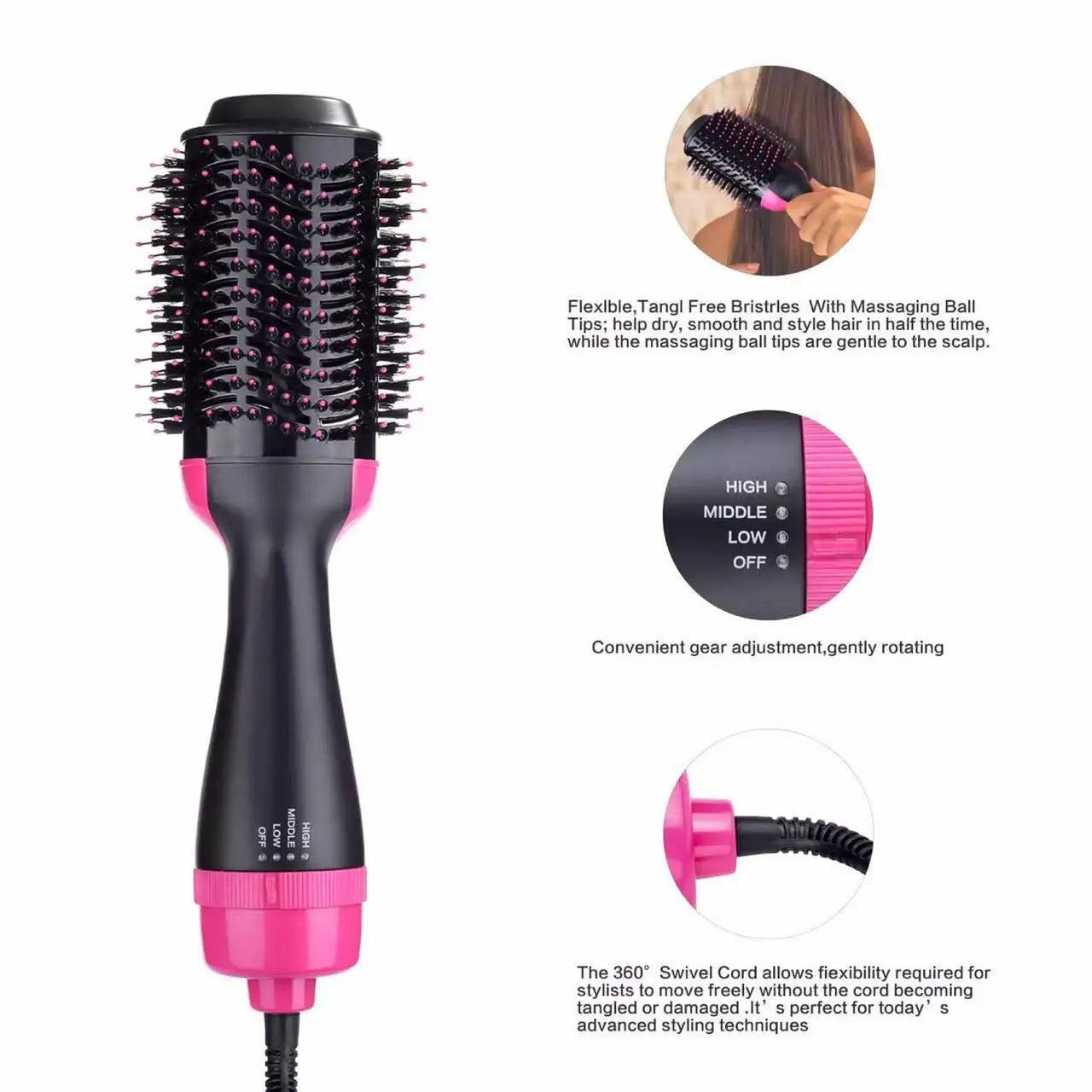 Hair Dryer & Volumizer Brush