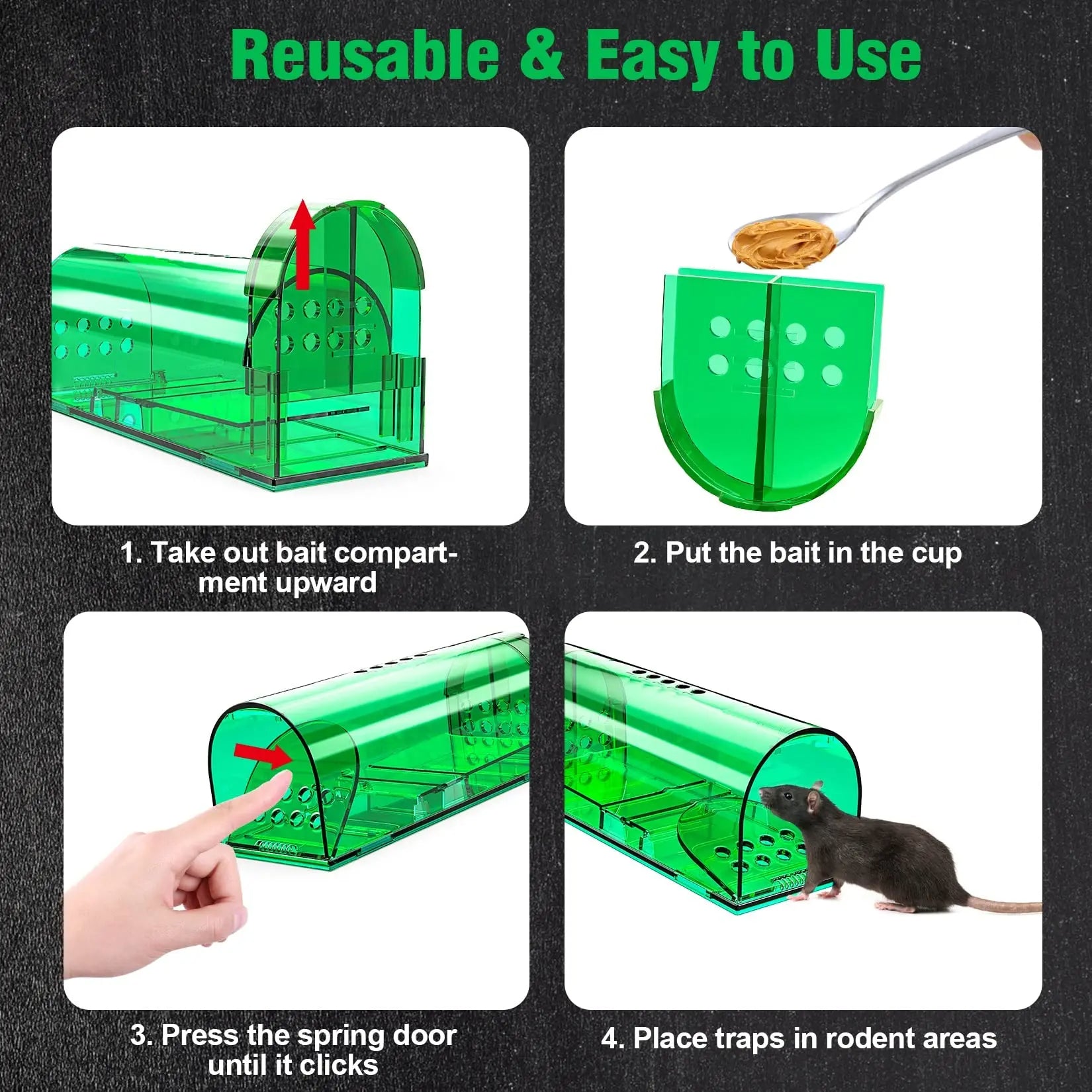 4-Pack Mouse Trap