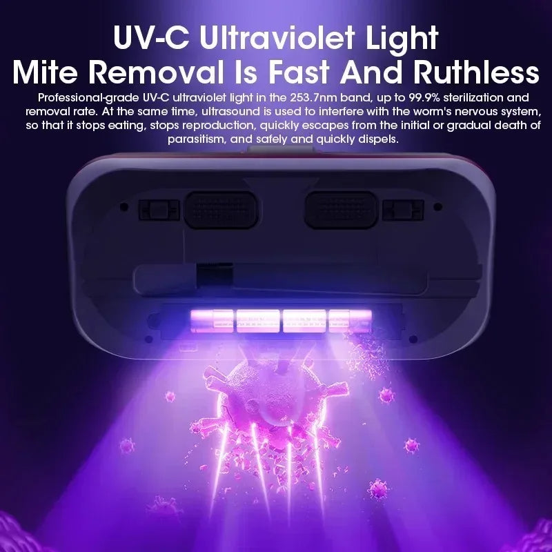UV Mattress Vacuum Cleaner - Powerful Suction For Cleaning Bed, Pillows and Sofa