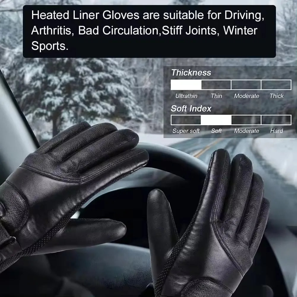 Electric Waterproof Heated Gloves with Touch Screen Sensor