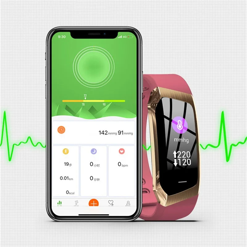 Blood Pressure Smart Watch and Heart Rate Monitor