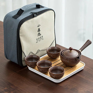 Ceramic Japanese Rotating Tea pot Premium set