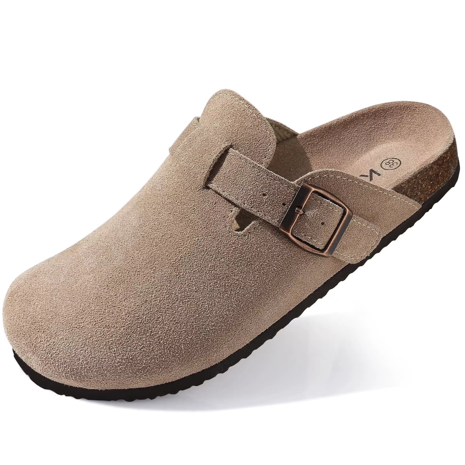 Women's Orthopedic Suede Cork Slippers