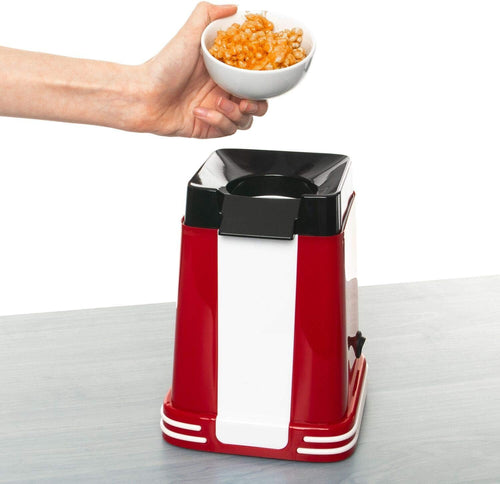 1200 Watts Electric Popcorn Machine – Retro Style with Measuring Cup & Removable Lid