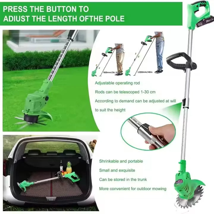 24V Powerful Electric Battery Operated Cordless Grass Trimmer